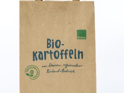 Tragetaschen Papier für 2,5 kg Kartoffeln