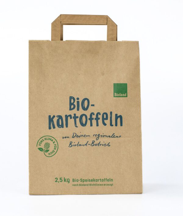 Tragetaschen Papier für 2,5 kg Kartoffeln
